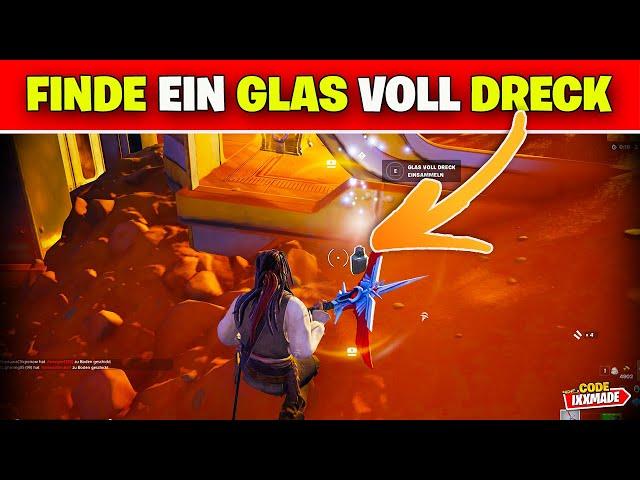 Finde ein Glas voll Dreck Fortnite Piratenkodex 1 Aufgabe Fluch der Karibik