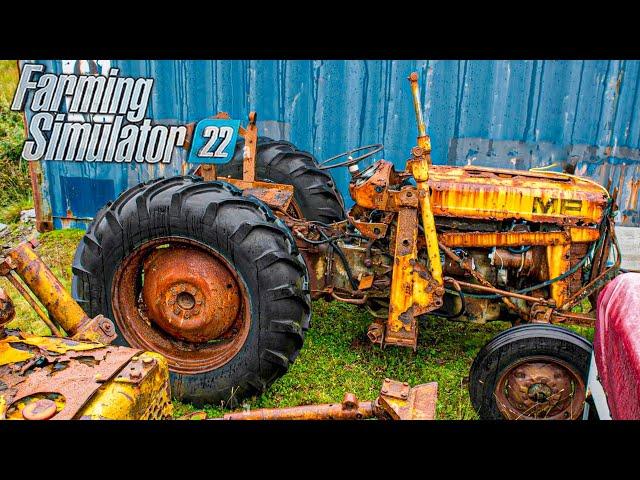 I Found Restored Massey Ferguson tractors everywhere at the Farm | Farming Simulator 22