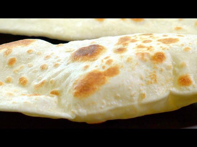 No oven! No yeast! Naan bread recipe (4 ingredients)