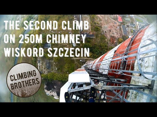 The Second Climb on 250m (820FT) Chimney, WISKORD Szczecin