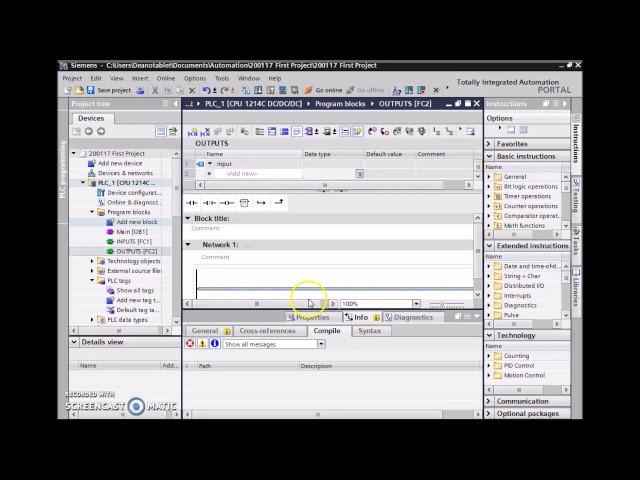 PLC 1 Creating a basic latching circuit Siemens TIA Portal