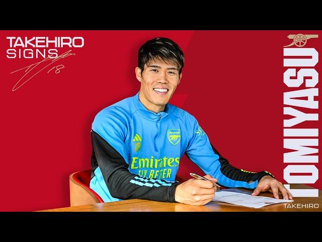 Takehiro Tomiyasu signs new Arsenal contract!