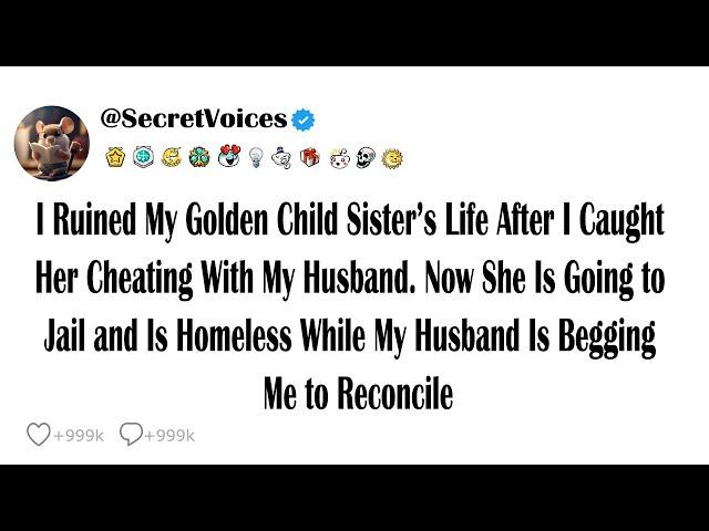 I Ruined My Golden Child Sister’s Life After I Caught Her Cheating With My Husband. Now She Is Go...