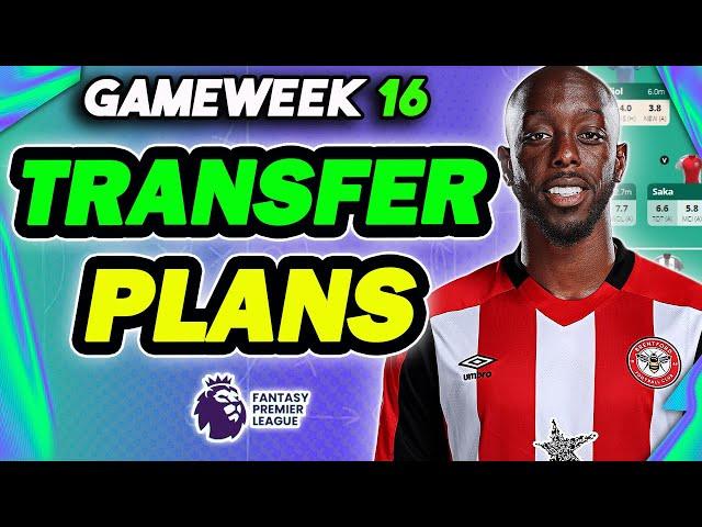 MY FPL GAMEWEEK 16 TRANSFER PLANS | 2 FREE TRANSFERS! | Fantasy Premier League 2024/25