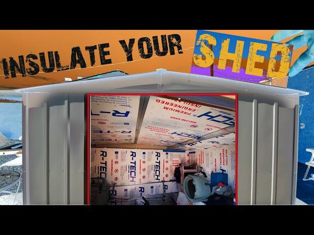 Insulating a metal Shed! | Home Improvement | Storage Ideas DIY