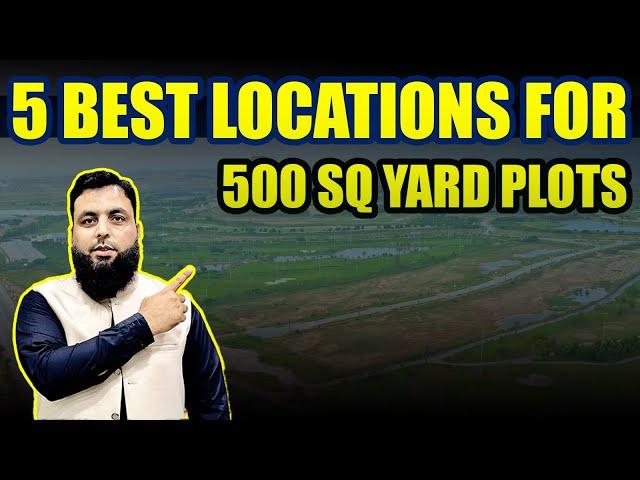 5 Best Locations For 500 Sq Yard Plots #bahriatowkarachi#500sqyardplots #residentialplots#investment