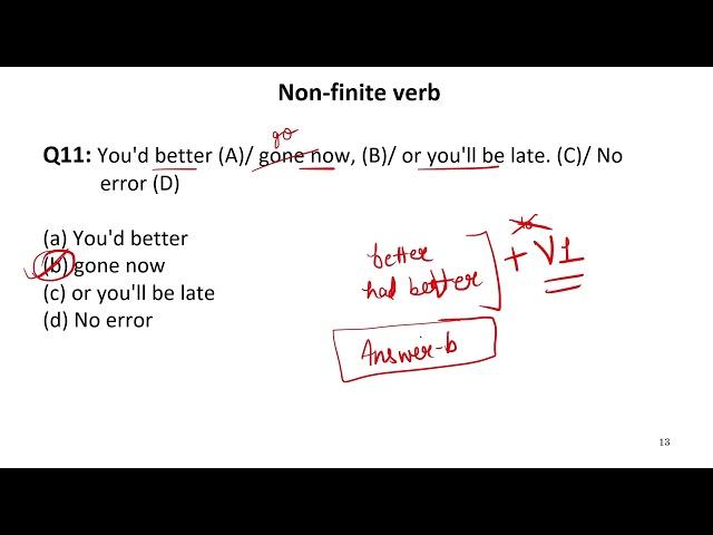 NON FINITE VERB Previous Year Questions (SSC MTS) #SATHEE_SSC #swayamprabha #SSC