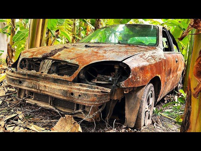 Fully Restoration Rusty DAEWOO Car That Were Severely Damaged || Rebuild A Broken DAEWOO Lanos Car