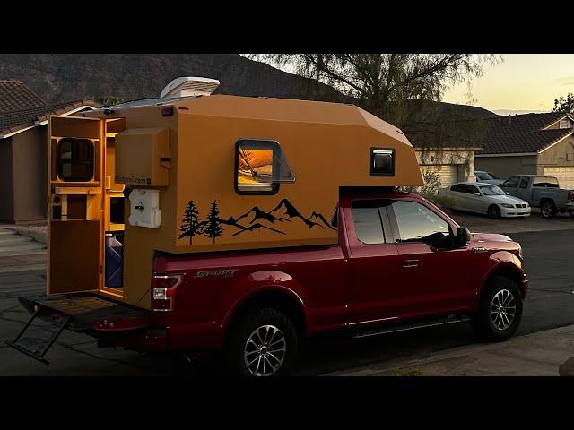 I built this truck camper in my garage - The Full Tour!  #diytruckcamper