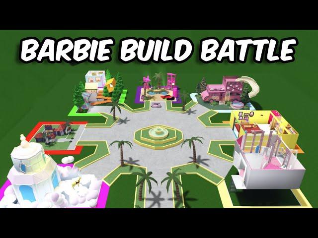 100k BARBIE BUILD BATTLE IN BLOXBURG