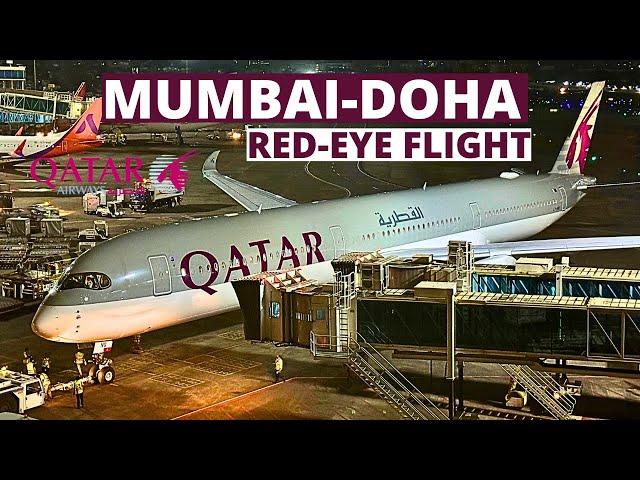 Qatar Airways | Mumbai-Doha | Red-eye flight | Airbus A350 | Qatar Economy class | Trip Report