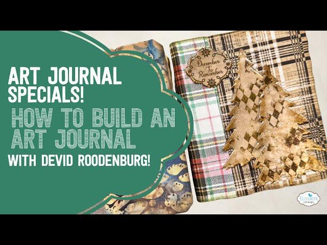 How to build an art journal using fabric!