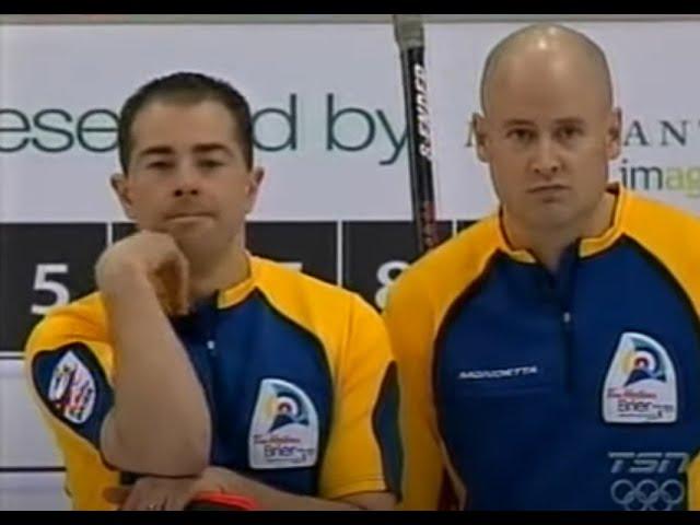 2010 Tim Horton Brier Semifinal: Brad Jacobs, Northern Ontario. vs. Kevin  Koe, Alberta.