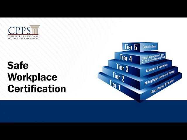 CPPS Safe Workplace Certification - Healthcare