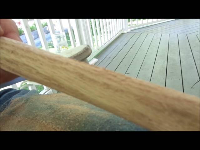 Carving a Wooden Hammer Handle