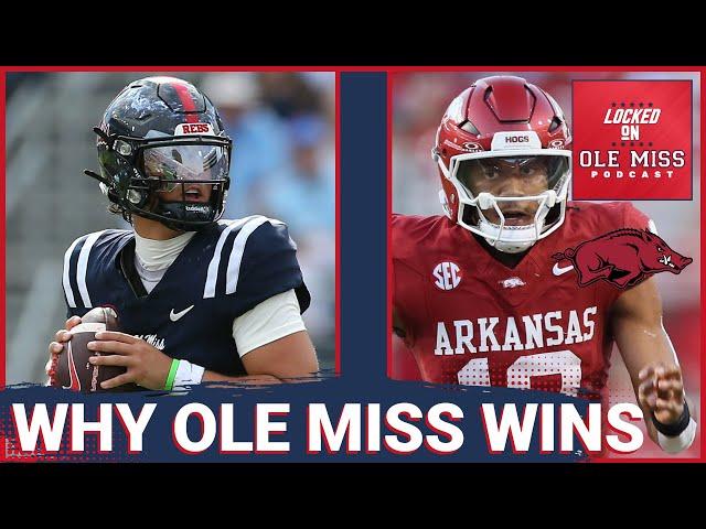 Why Ole Miss beats the Arkansas Razorbacks | Jaxson Dart Historic Day | Ole Miss Rebels Podcast