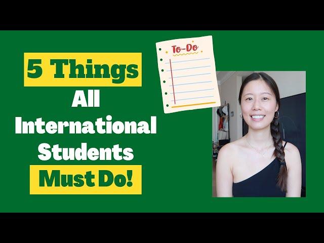 #开学季 留学生新学期必做清单 5 Things All International Students Must Do!