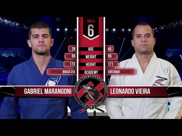 Gabriel Marangoni vs Leonardo Vieira awesome submission ACB JJ World Grand Prix