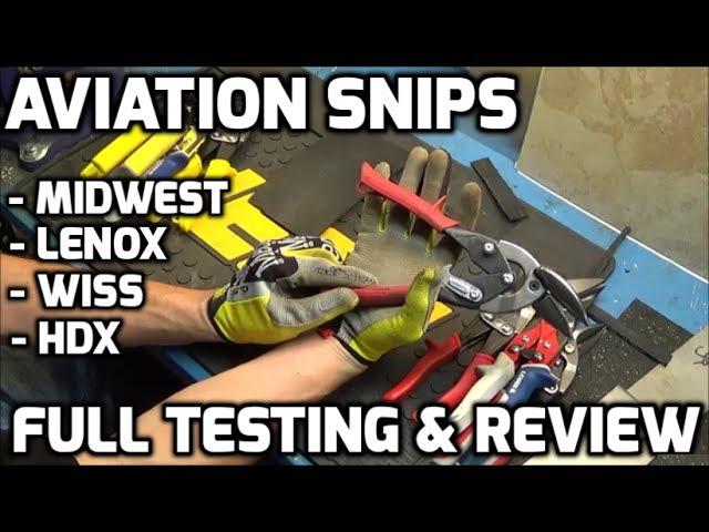 Aviation Snips - Full Testing & Review - Midwest, Wiss, Lenox, & HDX