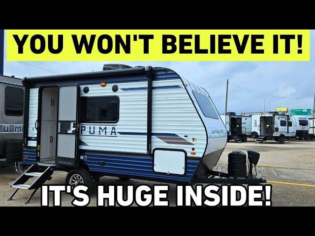 Must see to believe! Crazy Nice Inside! Palomino PUMA 12FBX Travel Trailer RV!