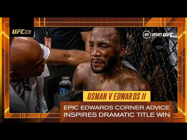 EPIC Leon Edwards' coaches inspire him to incredible comeback win! | Usman v Edwards 2 | UFC 278