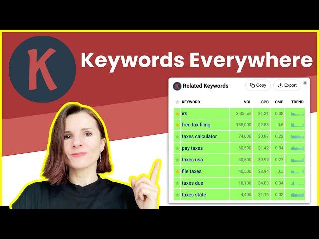 Search for Keywords, Volume and CPC Data with Keywords Everywhere