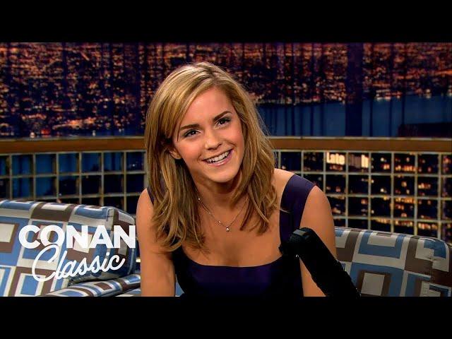 Emma Watson On Rupert Grint's Ice Cream Truck | Late Night with Conan O’Brien