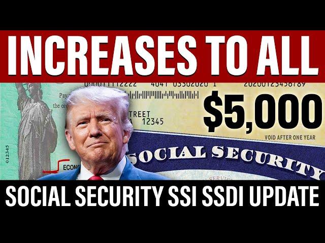 BREAKING: INCREASES TO ALL | SOCIAL SECURITY BILL | SSI SSA SSDI | SOCIAL SECURITY Payments