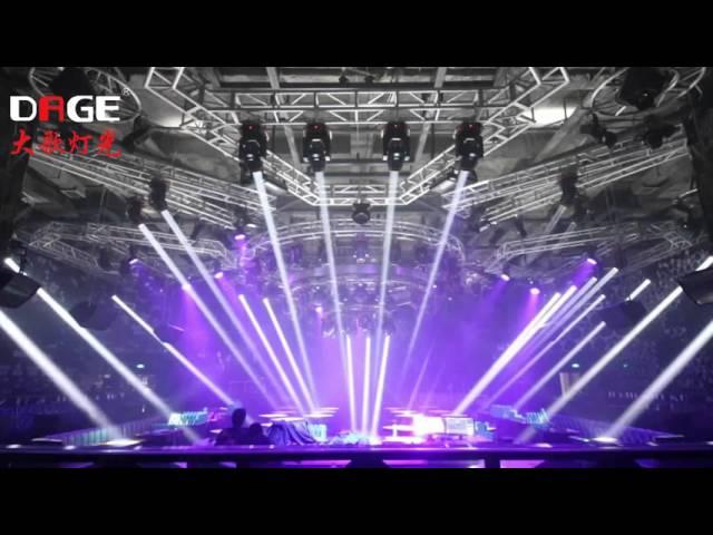 Night club lighting show-- DAGE Lights 7r beam moving head