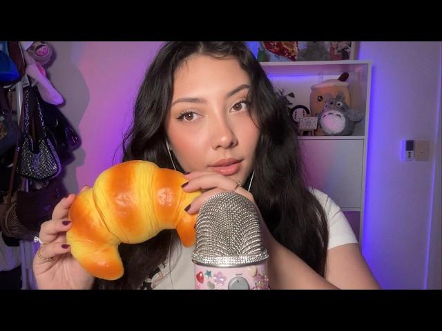 ASMR sticky fingertip tapping, mouth sounds, hand movements  try not to tingle!