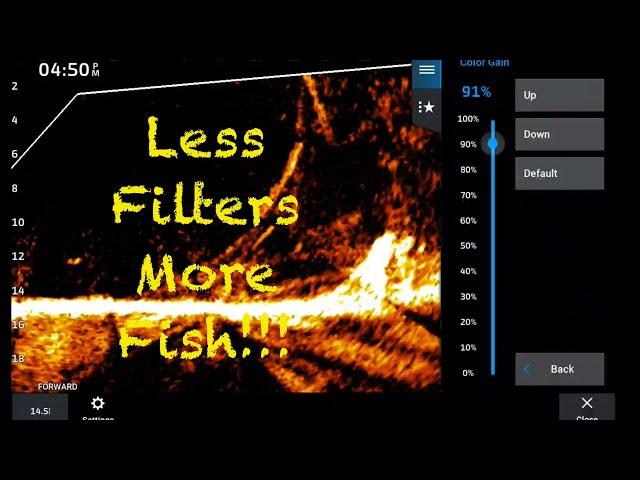 Garmin Livescope: New Crappie Settings Less Filter More Fish (Without Audio)