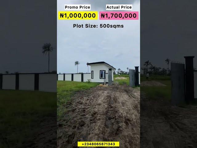 ₦1 Million Cheapest Dry Land In #ibejulekki #lagosnigeria