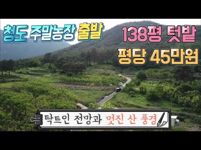 청도땅매매07 매전면 지전리 계획관리 138P 당45만 마을뒤 청정지역 탁트인전망 일조량 풍부 청도주말농장 청도부동산  매전면부동산 청도토지 청도전원주택지