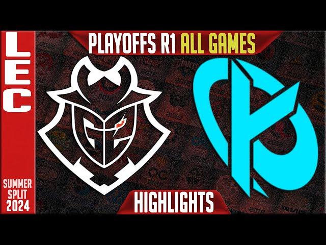 G2 vs KC Highlights ALL GAMES | LEC Playoffs Upper Round 1 Summer 2024 | G2 Esports vs Karmine Corp