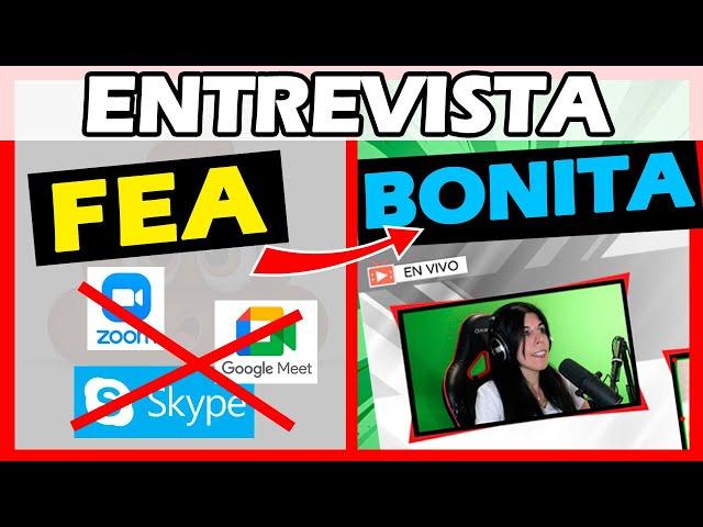 Cómo GRABAR una ENTREVISTA Profesional ¡Bonita! [OBS NINJA Tutorial]