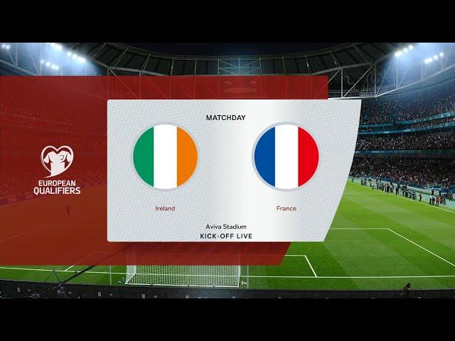 Ireland vs France | Aviva Stadium | European Qualifiers | PES 2021