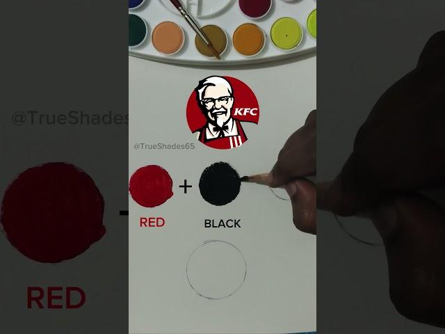 |MIXING COLOURS OF KFC|SATISFYING COLOURS|#shorts