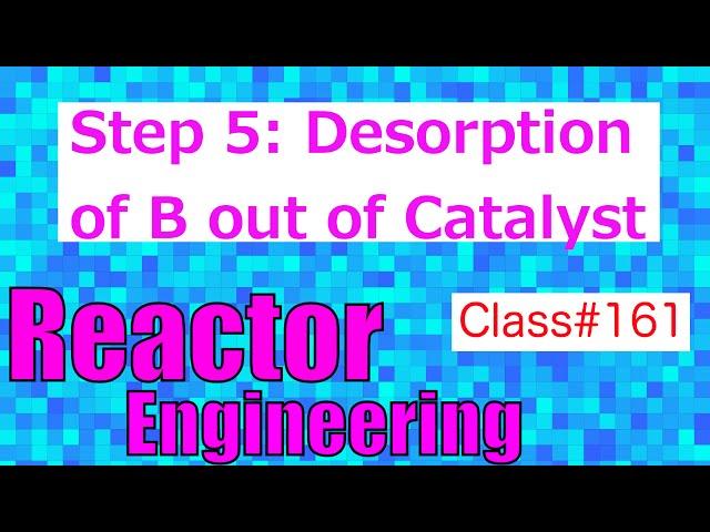 Desorption of Product (Step 5/7) // Reactor Engineering - Class 161