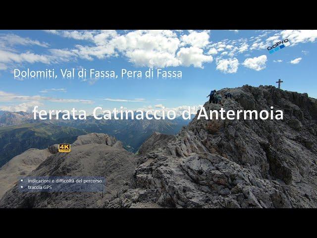 Ferrata Catinaccio d'Antermoia. Dolomiti, Val di Fassa, Pera di Fassa