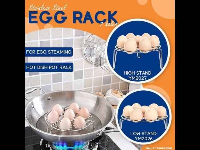 Multipurpose Stainless Steel 7 Holes Egg Rack YM2027, YM2026