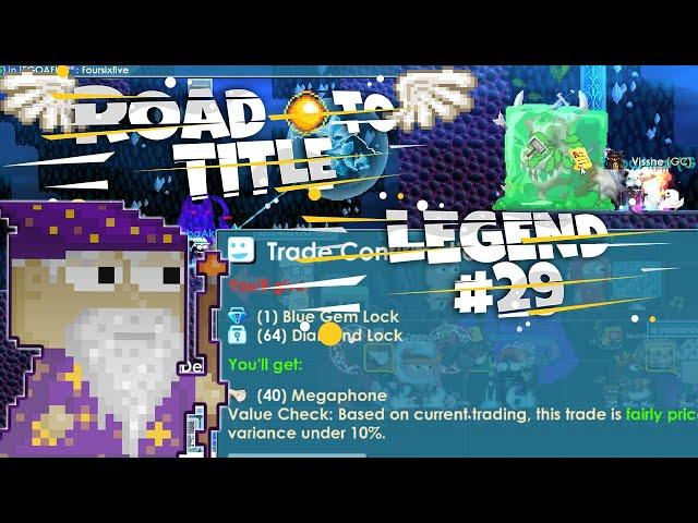 I Bought a 30 BGL Megaphone! Huge Risk Taken | Road to Title #29 Growtopia