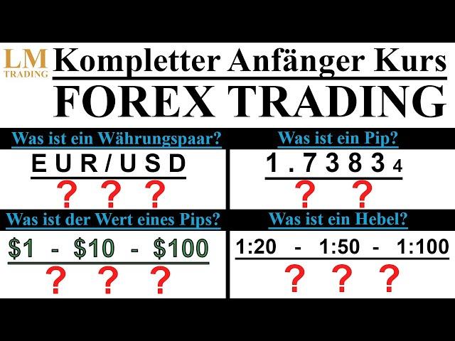 Forex Trading für Einsteiger (Kompletter Kurs | Deutsch)