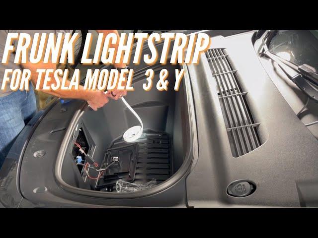 Installing a Frunk Light Strip for Tesla Model 3 & Y