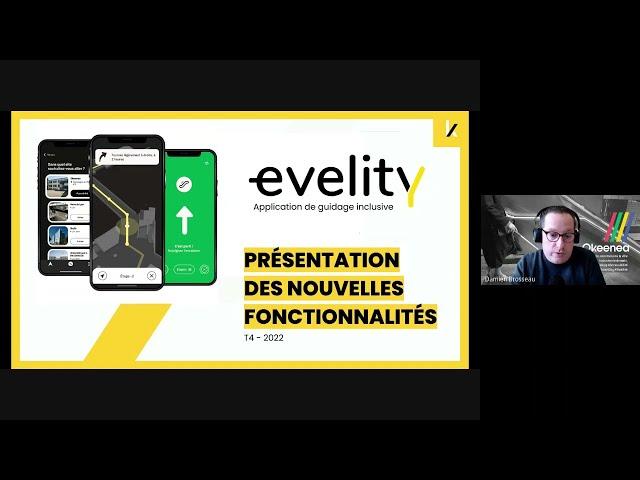 Les dernières fonctionnalités d'Evelity, notre application de guidage inclusive
