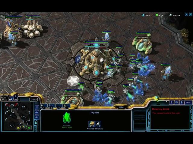 new laptop test: High graphics setting, 2v2 teams ladder: all Protoss, macro.