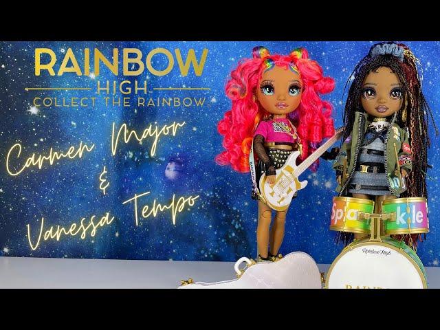 Rainbow High Rockstar Carmen Major & Vanessa Tempo  Fashion Doll Unboxing / Review