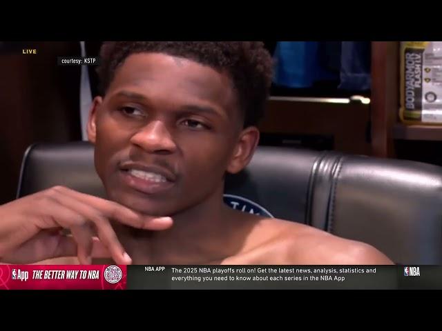 Anthony Edwards Reacts to Game 4 Loss vs OKC Thunder, Full Postgame Interview