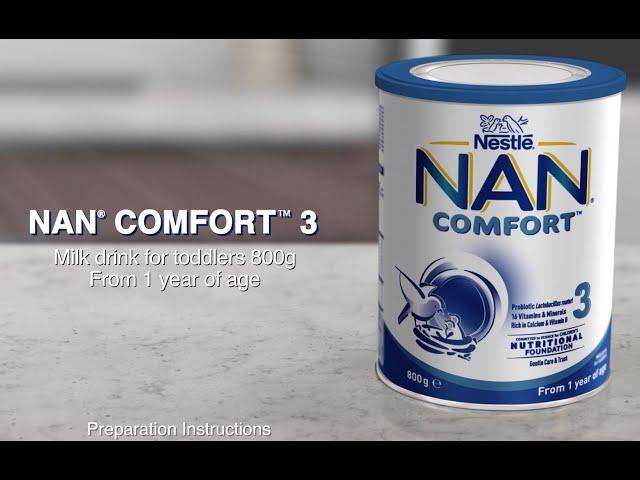 How to Prepare NAN COMFORT 3 | NAN Toddler | Nestlé Baby & me