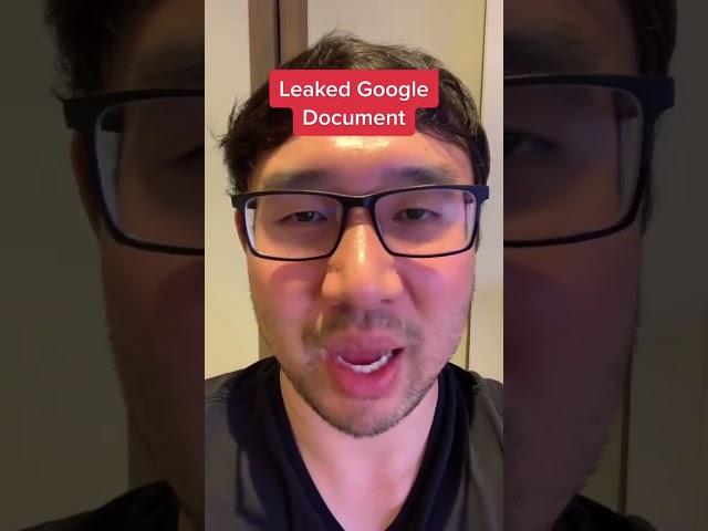 Google leaked AI document