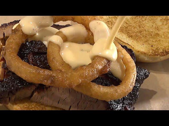 GQue BBQ’s Meltdown Sandwich